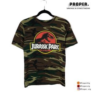 Jurassic Park Camo T Shirt Raptors